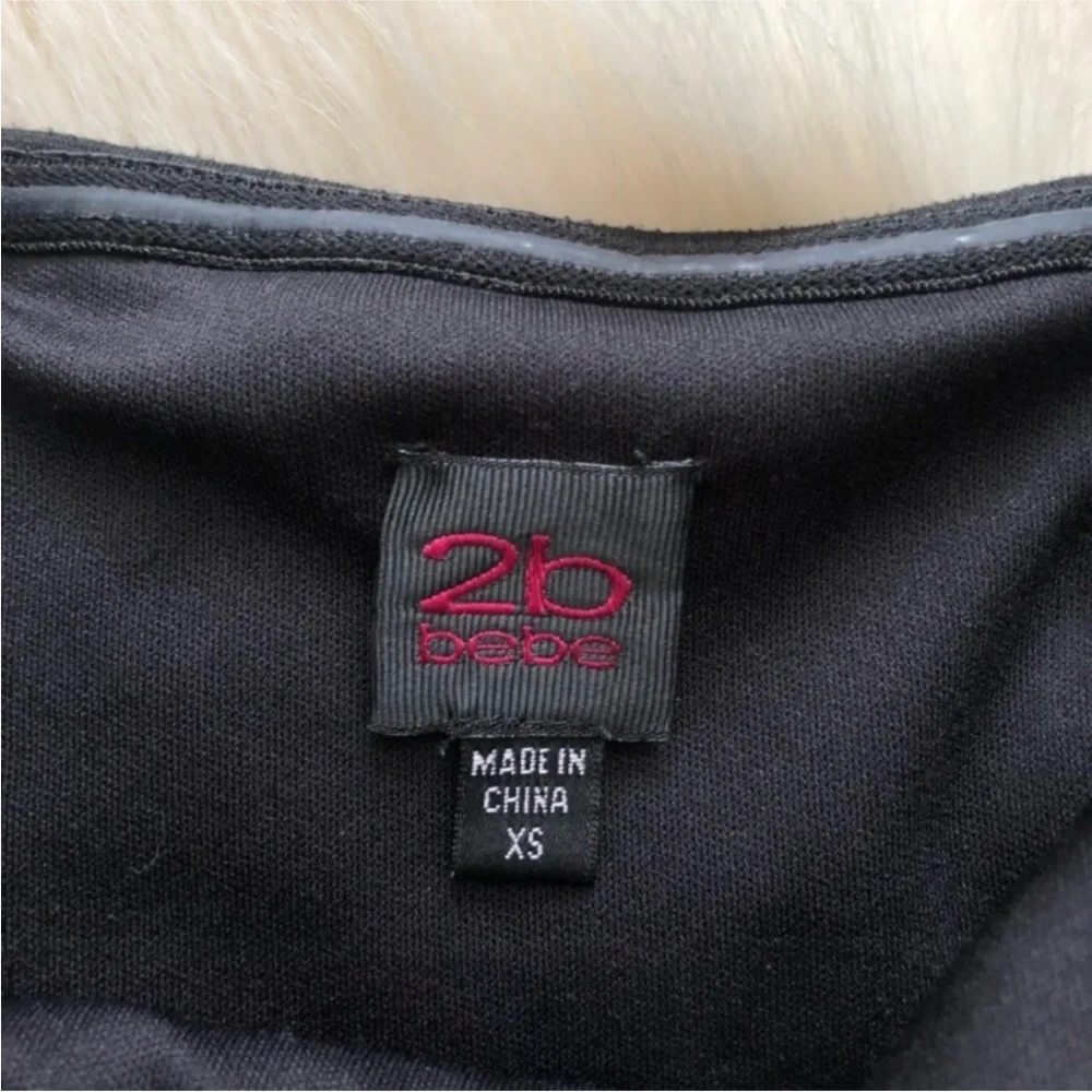 2b Bebe Leather Bodycon Minidress - Picture 6 of 9